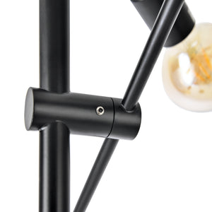[lux.pro] Craigavon staande lamp Craigavon 154 cm 6xE27 zwart