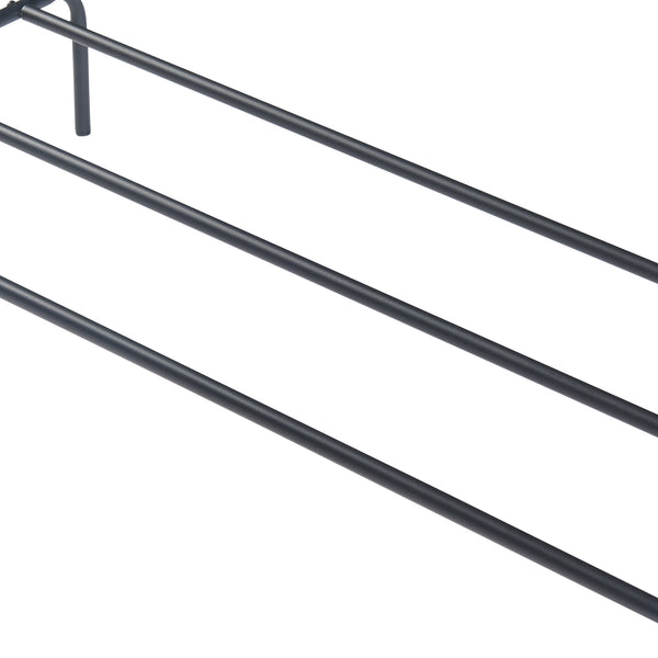 [en.casa] Kledingrek Bramming 147x116x54cm zwart