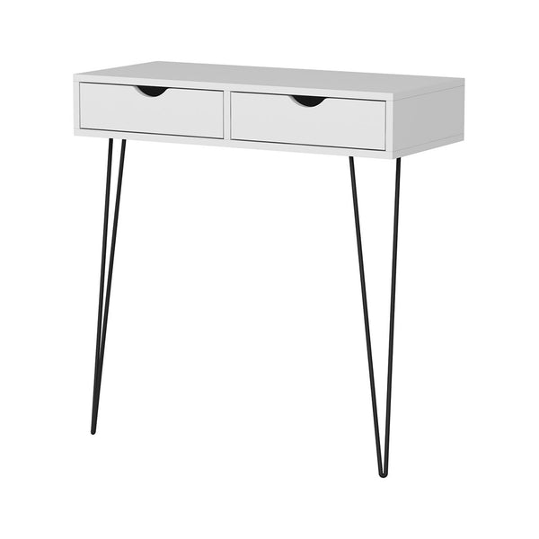 [en.casa] Console tafel sidetable Ebeltoft 90x90x40 cm wit