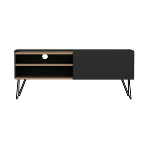 [en.casa] TV meubel Dronninglund 124x37x50 cm zwart