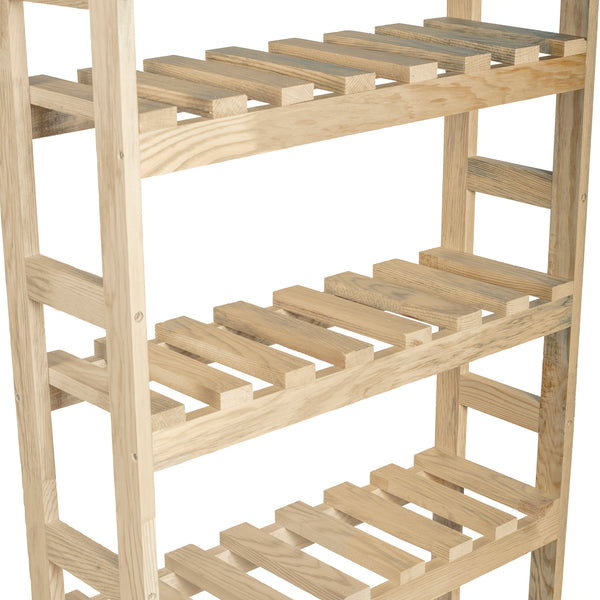 [en.casa] Staand rek Alslev badkamerrek 160x64x21 cm houtkleurig