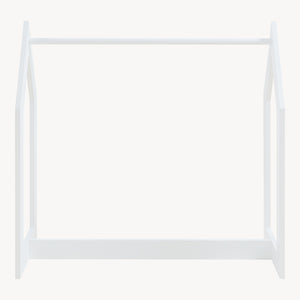 [en.casa] Kledingrek Værløse 78x75x35 cm wit en houtkleurig
