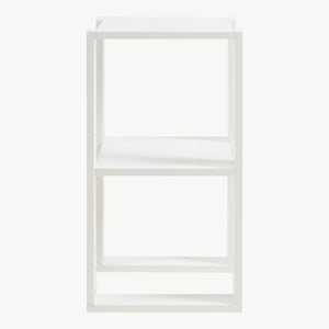[en.casa] Bijzettafel Thyholm met plank 55x30x30 cm wit