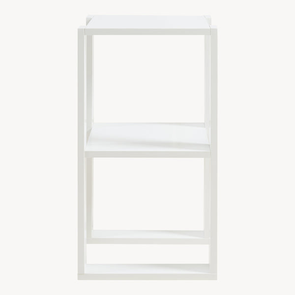 [en.casa] Bijzettafel Thyholm met plank 55x30x30 cm wit