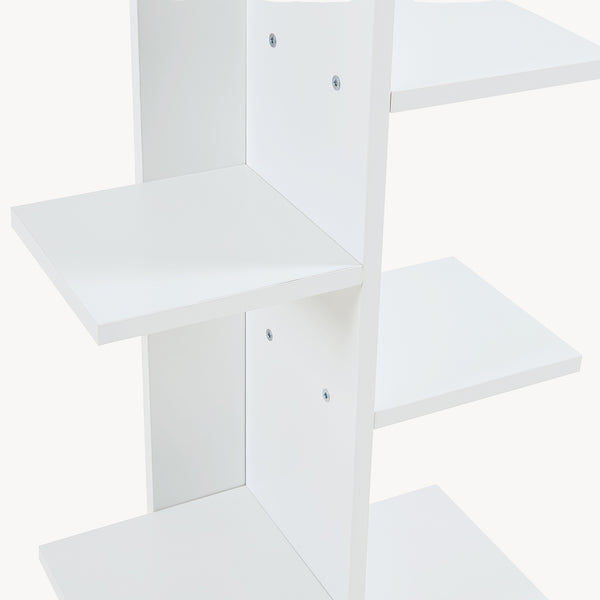 [en.casa] Boekenkast Rødekro schap 122x40x20 cm wit