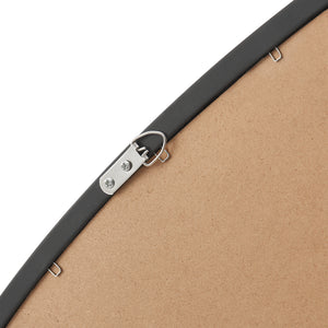 [en.casa] Spiegel Grottole hangend 62x50 cm zwart mat