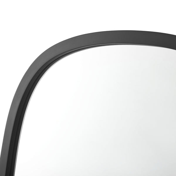 [en.casa] Spiegel Copertino hangend 70x50 cm zwart mat