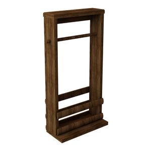 [en.casa] Toiletpapierhouder Thyborøn 62x30x14 cm houtkleurig donker