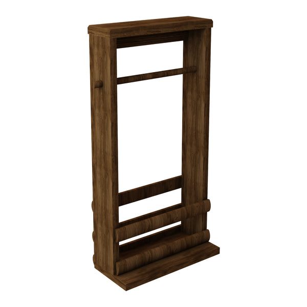 [en.casa] Toiletpapierhouder Thyborøn 62x30x14 cm houtkleurig donker