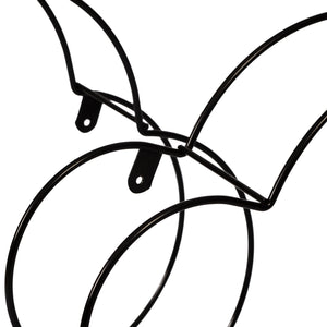 [en.casa] Wandrek Tønder metaal set van 3 zwart