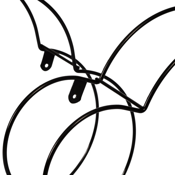 [en.casa] Wandrek Tønder metaal set van 3 zwart