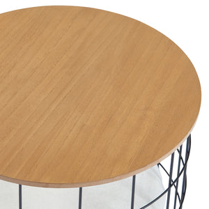 [en.casa] Bijzettafel Haapajärvi set van 2 met kussens