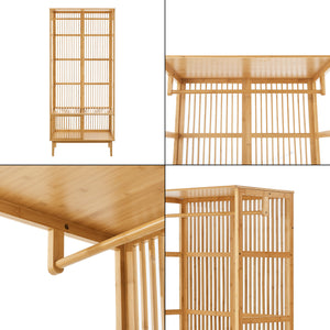 [en.casa] Halmeubel Vemb 185x80x45 cm bamboe