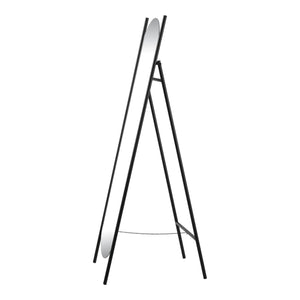 [en.casa] Spiegel vrijstaand Fardella 150x41x59,5 cm zwart