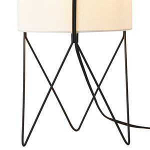 lux.pro Tafellamp Slough bureaulamp 37,5x21x21 cm zwart en wit E14
