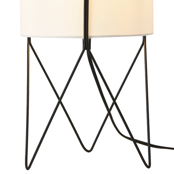 lux.pro Tafellamp Slough bureaulamp 37,5x21x21 cm zwart en wit E14