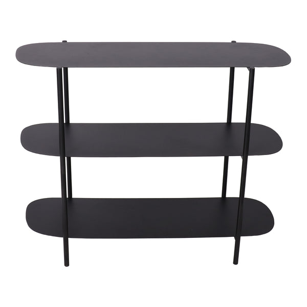 [en.casa] Console tafel Enebakk sidetable 70x90x32 cm zwart mat