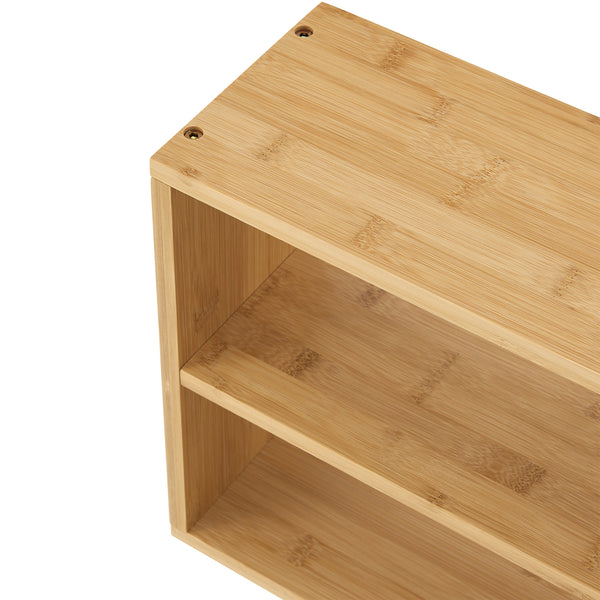 [en.casa] Wandrek keukenrek Gol 50x15x30 cm bamboe