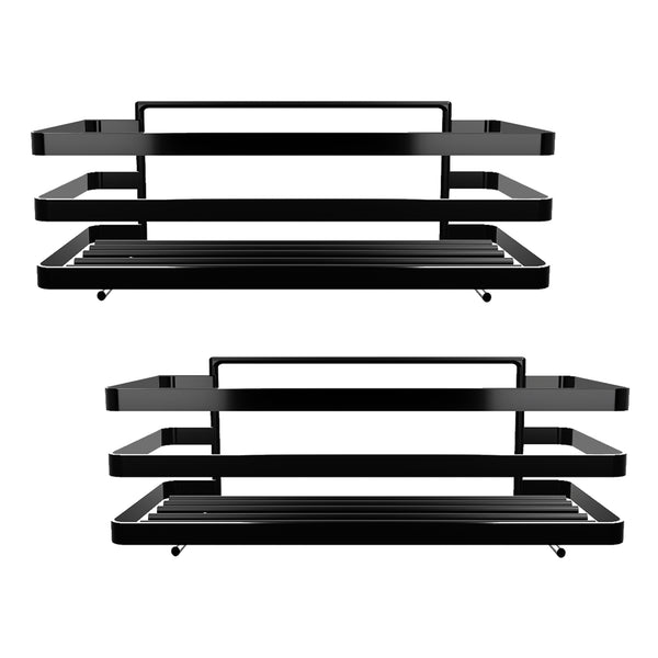 [en.casa] Doucherek Pertunmaa 2-delig 25x12x7,5 cm zwart