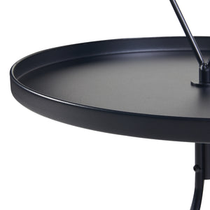 [en.casa] Bijzettafel Odal rond 65xØ41 cm zwart