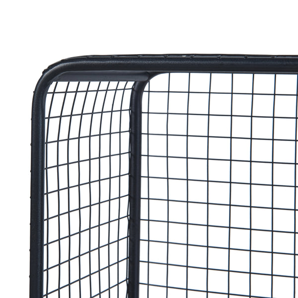 [en.casa] Staand rek Volda open kast 90x50x19 cm zwart