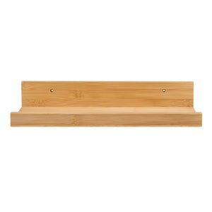 [en.casa] Wandplank set van 3 Gildeskål 40x13x7 cm bamboe