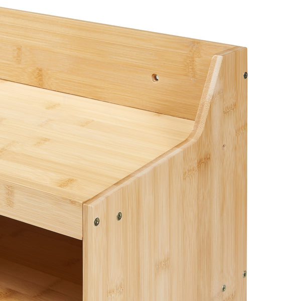 [en.casa] Gereedschap wandrek Gjemnes 86x25x45 cm bamboe