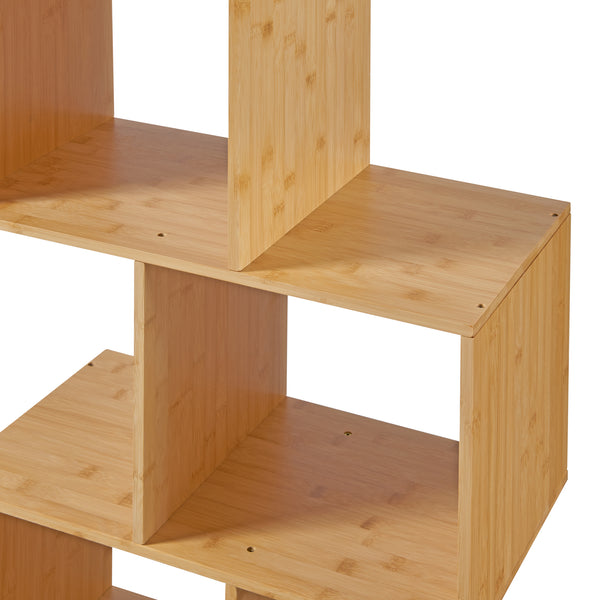 [en.casa] Boekenkast Gullspång schap 130x55x30 cm bamboe