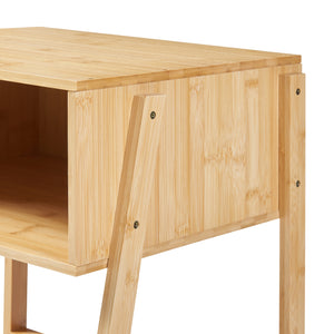 [en.casa] Bijzettafel Håbo 50x45x36 cm bamboe