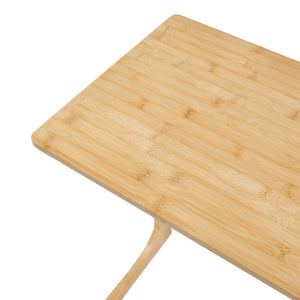 [en.casa] Bureau Hægebostad laptoptafel 65x60x40 cm bamboe