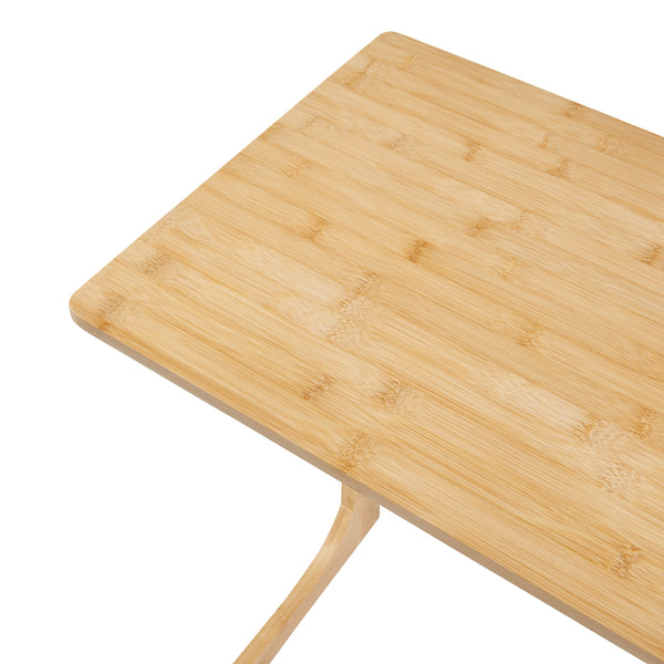 [en.casa] Bureau Hægebostad laptoptafel 65x60x40 cm bamboe