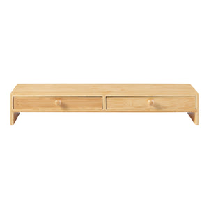 [en.casa] Monitorstandaard Hallstahammar verhoger 56x18x9,5 cm bamboe