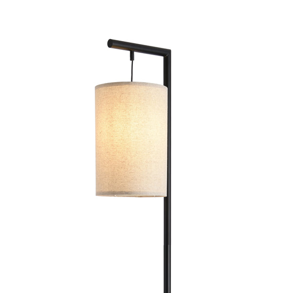 lux.pro Staande lamp Skaun 161x42x42 cm zwart en beige