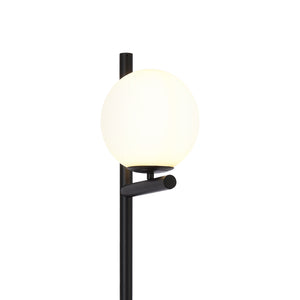 lux.pro Staande lamp Aberdaron vloerlamp 154 cm zwart en wit E27