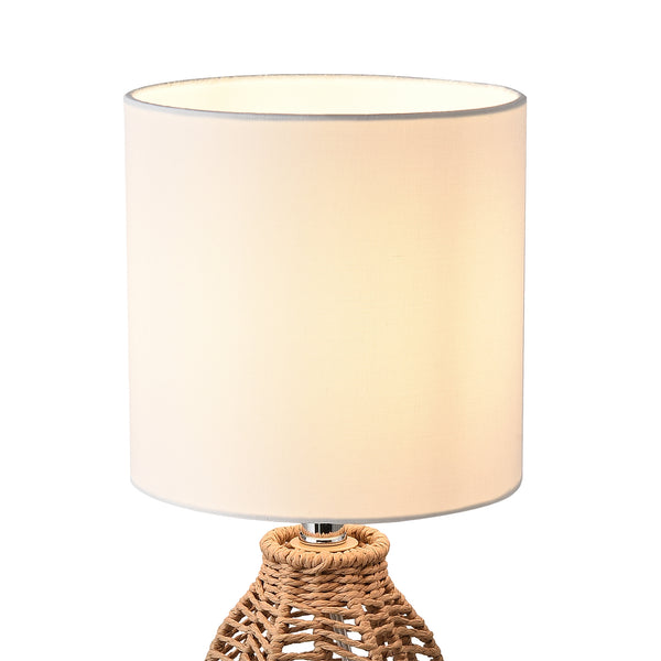 lux.pro Tafellamp Alfreton bureaulamp 36 cm E14 beige chroom wit