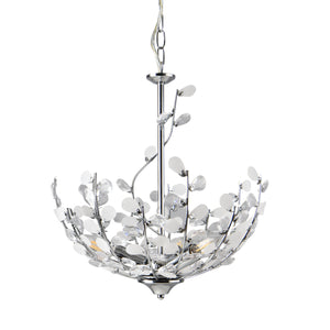 Hanglamp Ampthill met kunstkristallen 3xE14 chroomkleurig lux.pro