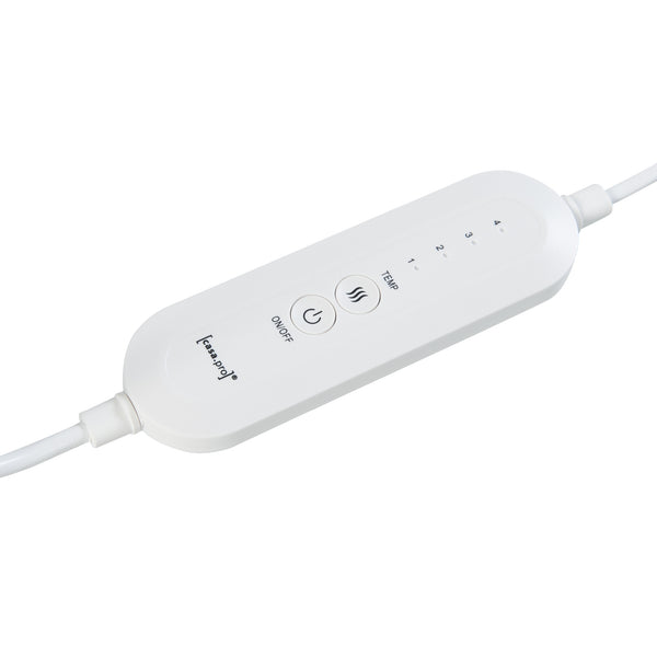 [en.casa] Elektrische voetenwarmer Bari 26x30x30 cm 100W grijs