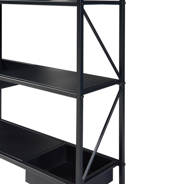 Plantenstandaard Berkelland 65,5x60x20 cm zwart [en.casa]