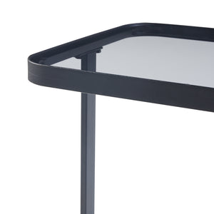 [en.casa] Bijzettafel set van 2 Laxå zwart
