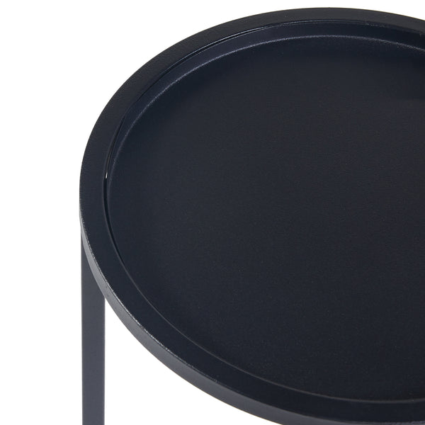 [en.casa] Plantenstandaard Nesodden set van 3 zwart