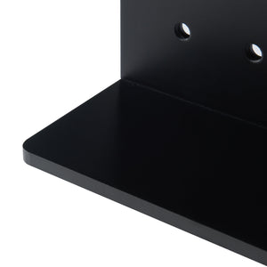 Wandplank Dønna 60x15x40 cm mdf zwart [en.casa]