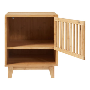 Nachtkast Ypäjä bamboe 50x42x39 cm naturel [en.casa]