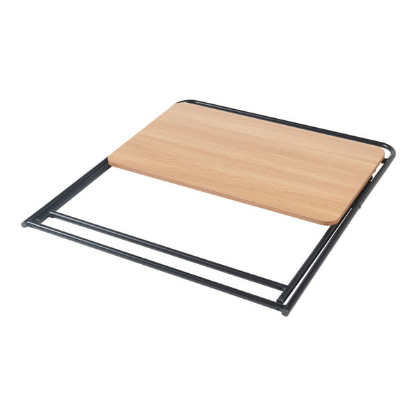 [en.casa] Bureau Kvitsøy opvouwbaar 85x50x80 cm zwart en eikenkleurig