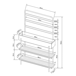 Plantenrek Aalsmeer met verhoogde plantenbak zwart casa.pro