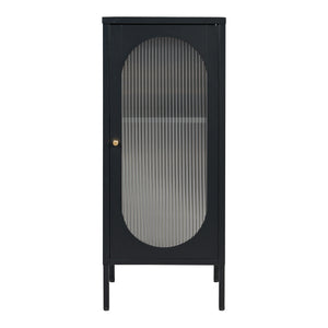 Metalen kast Karlskrona 101,5x42,5x40 cm zwart [en.casa]