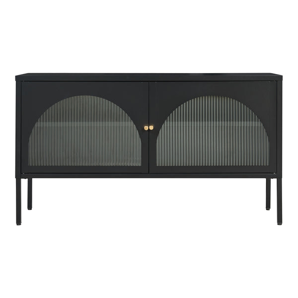 TV meubel Karlskrona 115x35x64 cm zwart mat [en.casa]