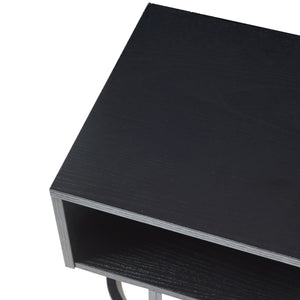 Wandrek Gauldal 56,5x30x31,5 cm zwart [en.casa]