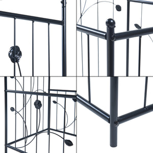 Pergola Barisciano met 2 plantenbakken 220x202x50 cm zwart casa.pro