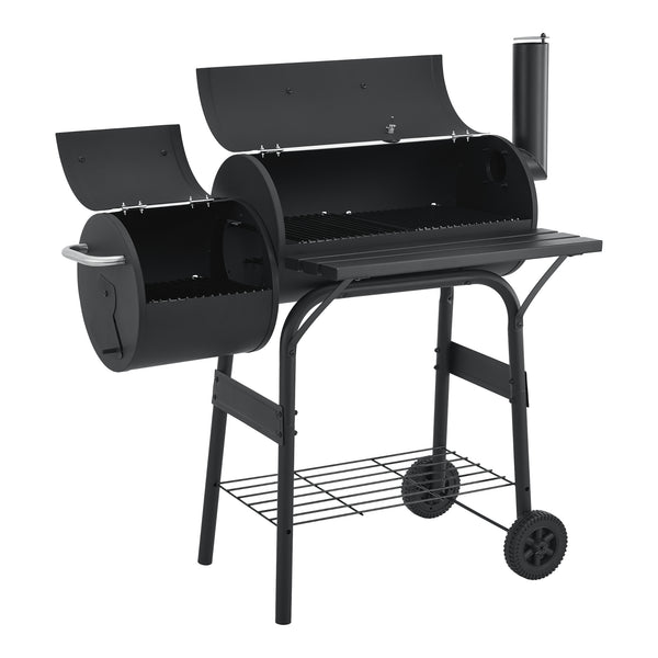 Smoker barbecue Arielli 115x110x64 cm zwart casa.pro