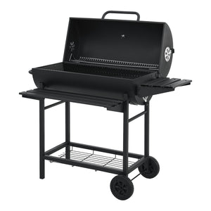 Houtskool BBQ Armento met deksel 95x108x61 cm zwart casa.pro